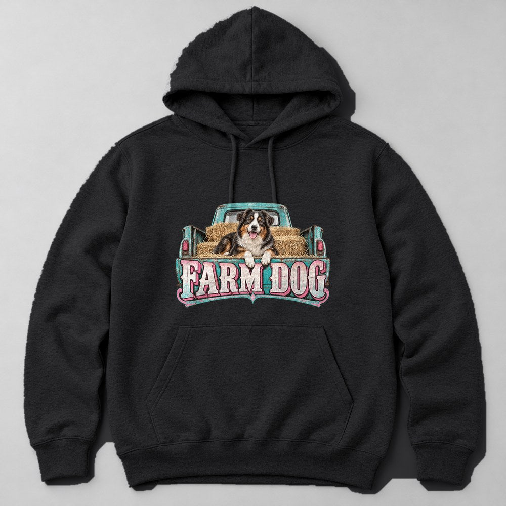 Farm Dog Hoodie in Black