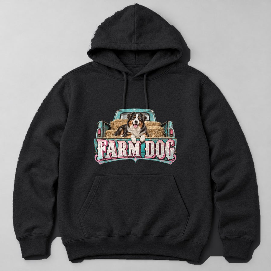 Farm Dog Hoodie in Black