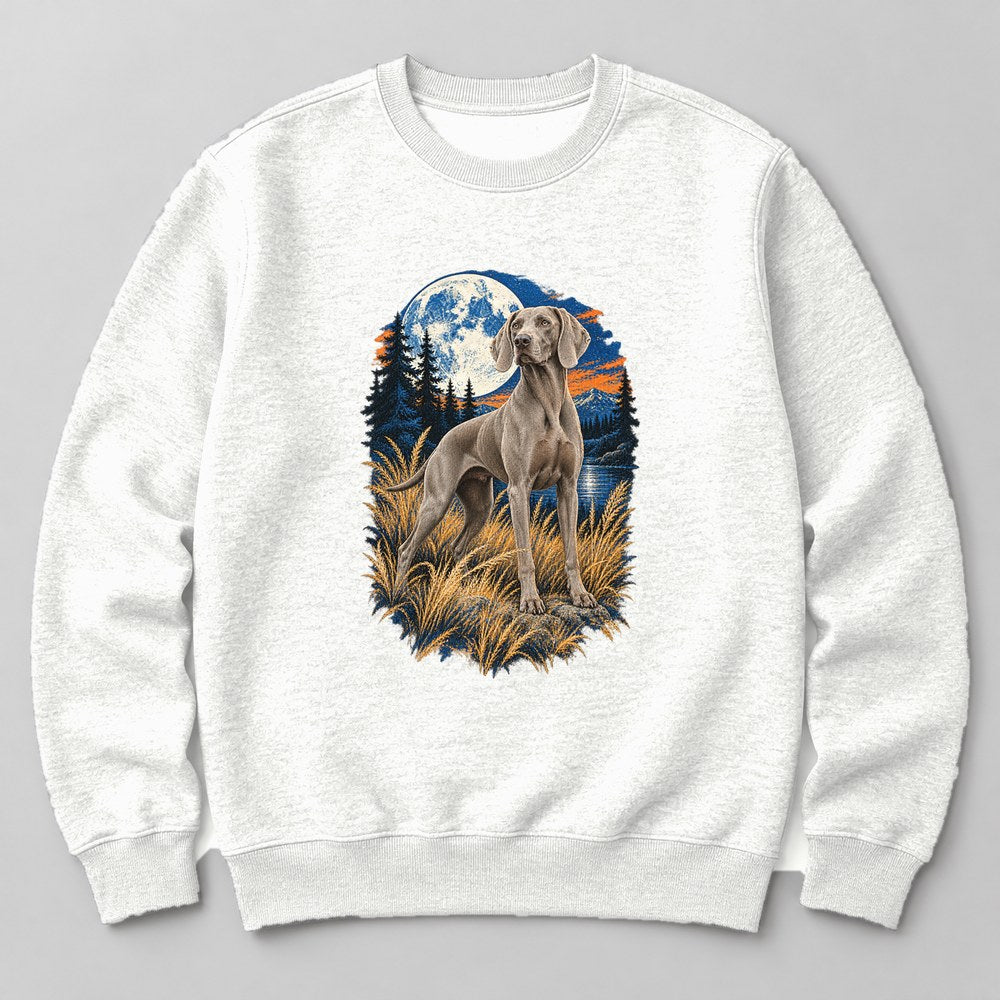 Weimaraner Sweatshirt in White
