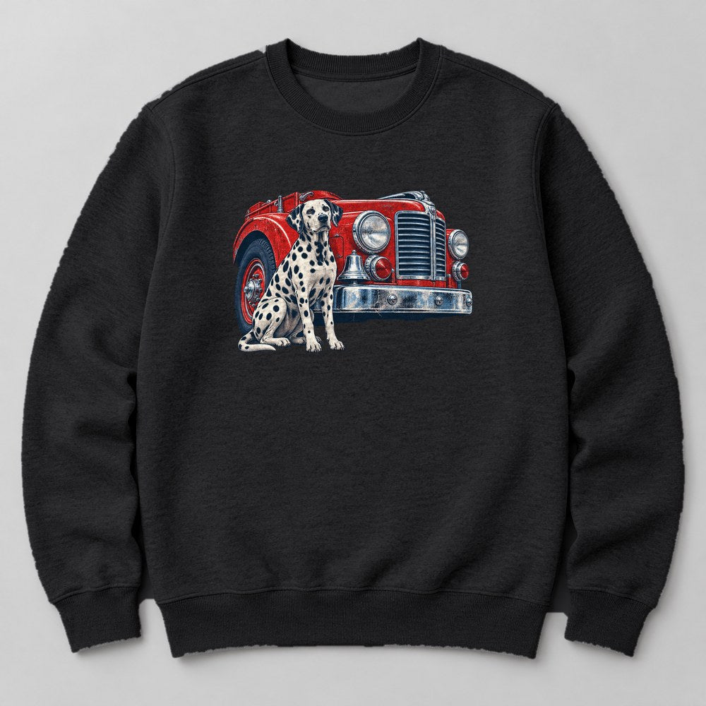 Dalmatian Firehouse Sweatshirt in Black