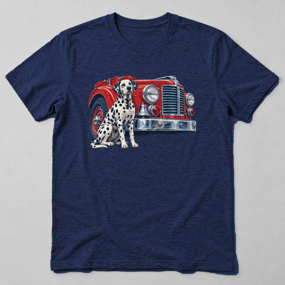 Dalmatian Firehouse T-Shirt in Navy