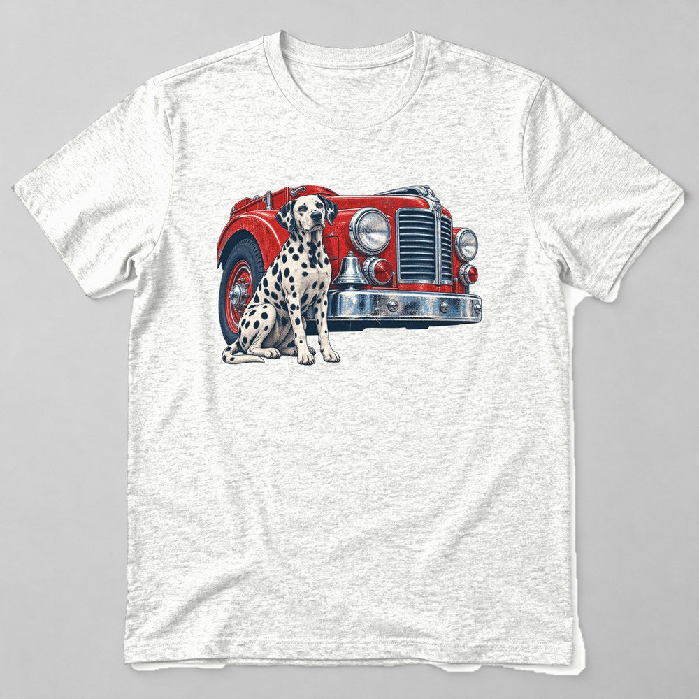 Dalmatian Firehouse T-Shirt in White