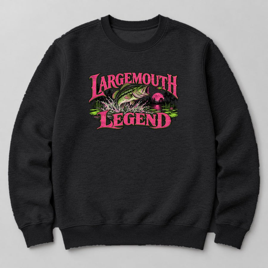 Largemouth Legend Sweatshirt in Black