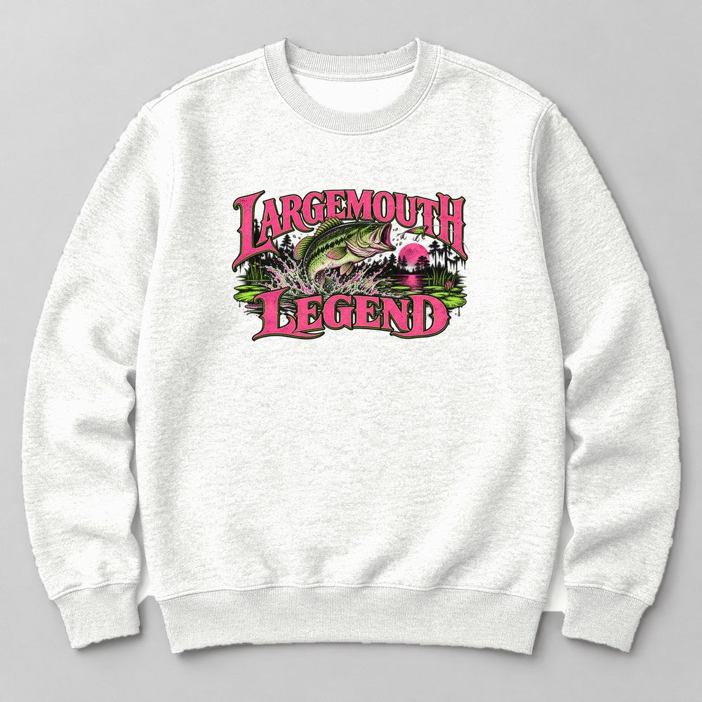 Largemouth Legend Sweatshirt in White