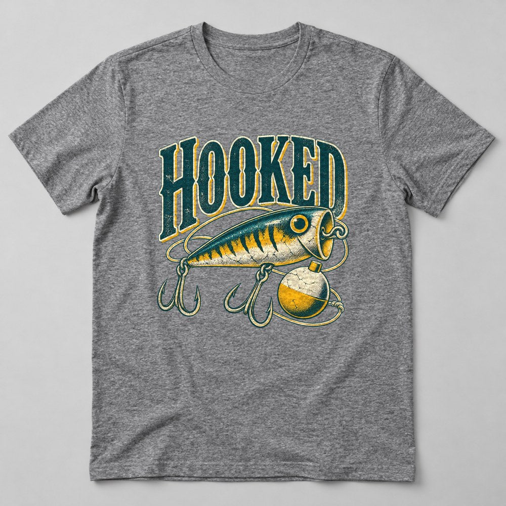 Hooked T-Shirt in Heather Grey