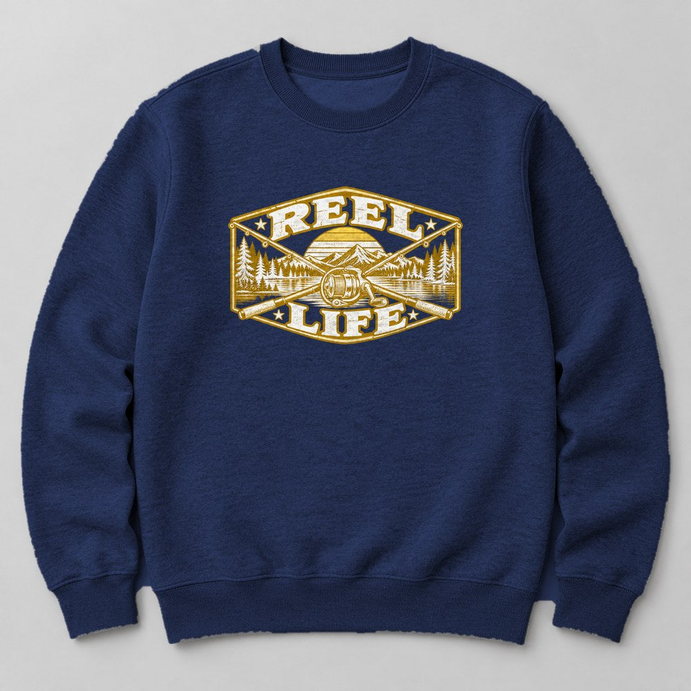 Reel Life Sweatshirt in Navy