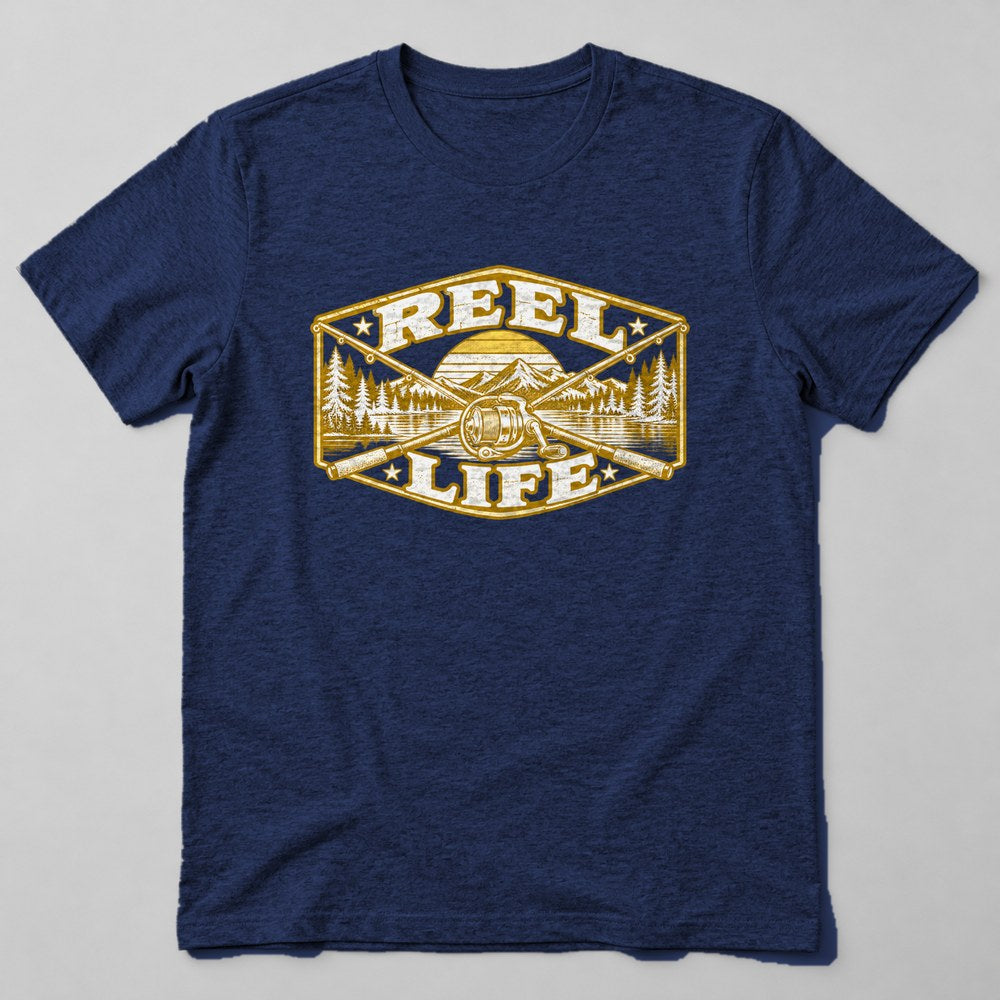 Reel Life T-Shirt in Navy