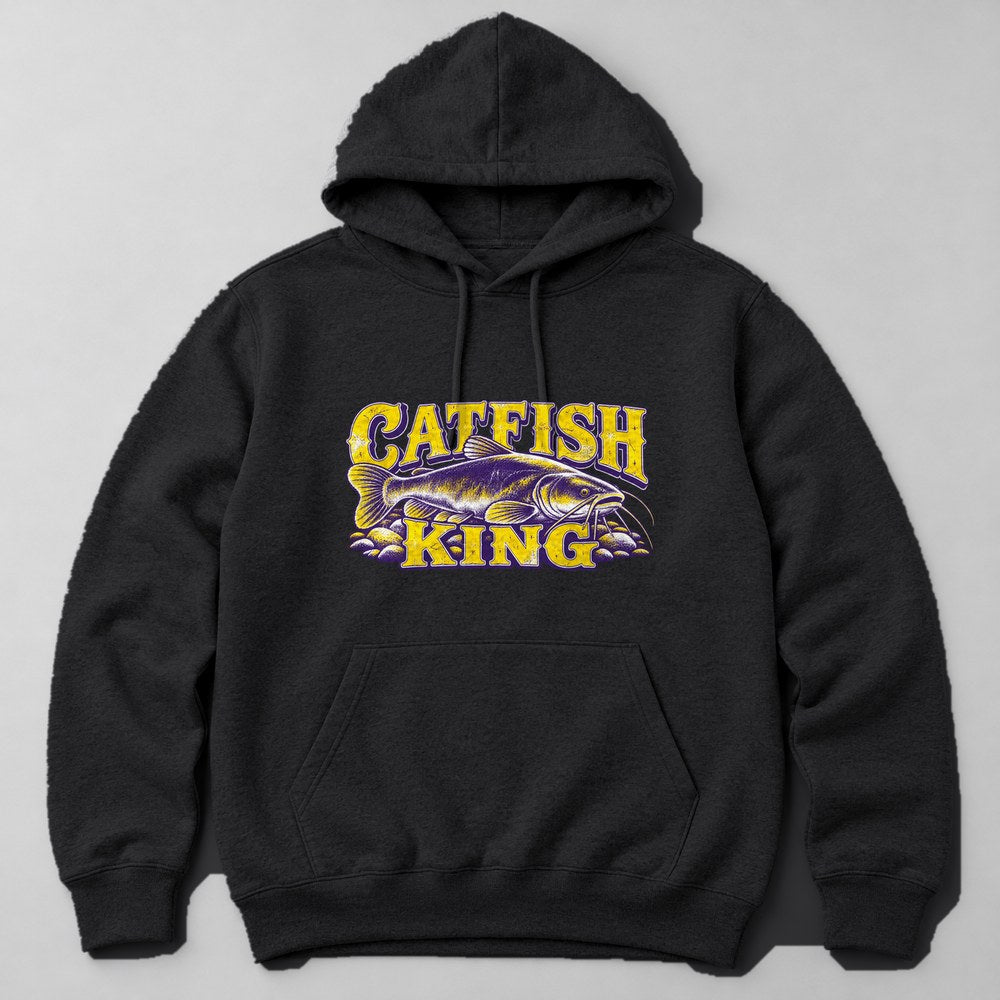 Catfish King Hoodie in Black
