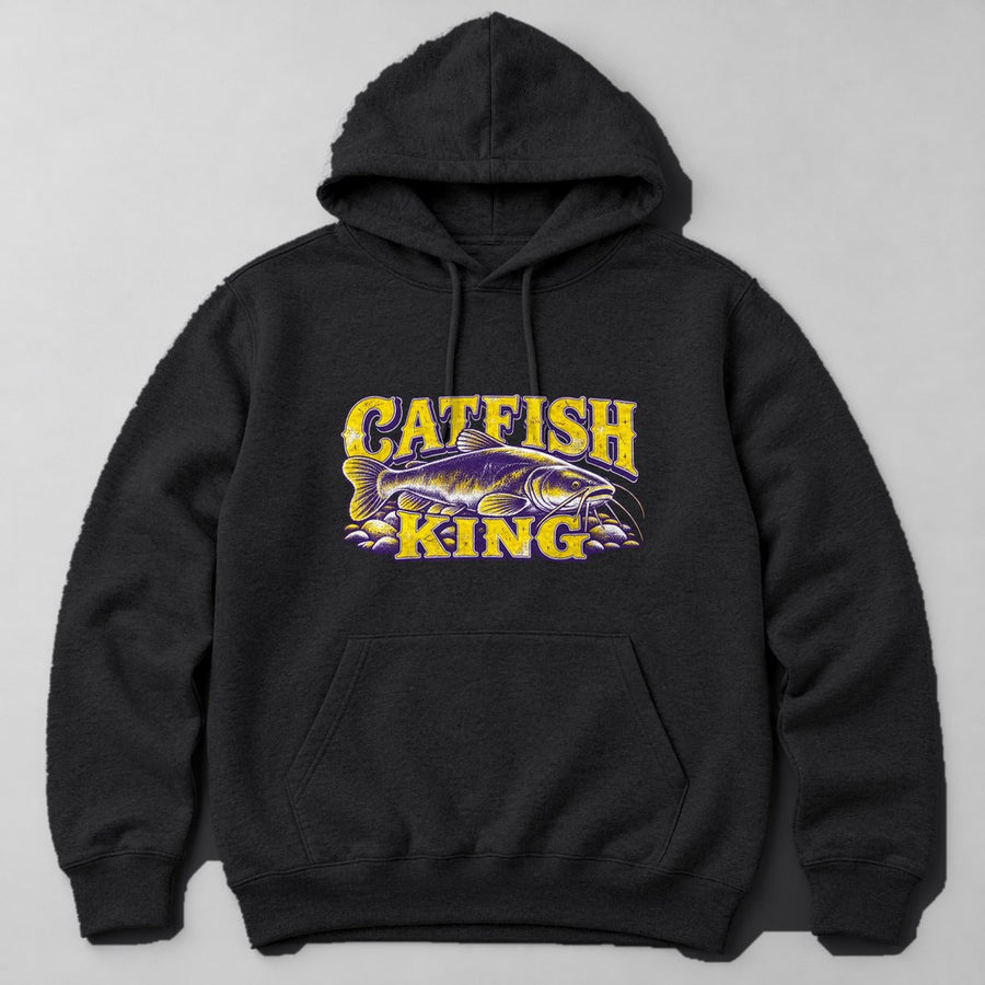 Catfish King Hoodie in Black