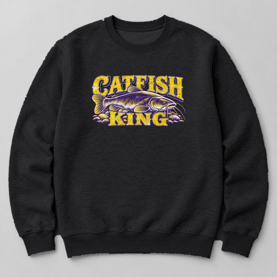 Catfish King Sweatshirt in Black