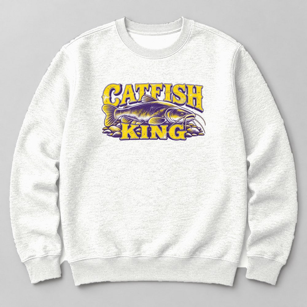 Catfish King Sweatshirt in White