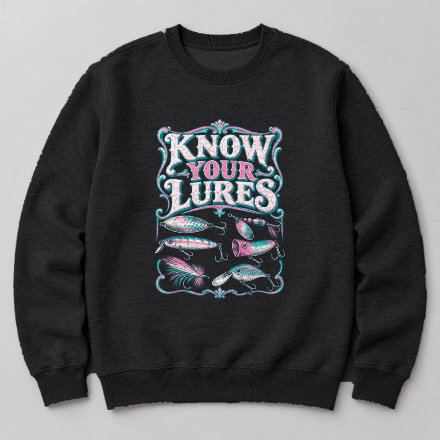Know Your Lures Sweatshirt in Black