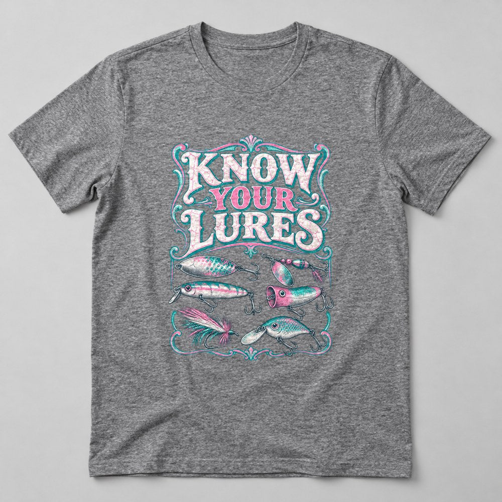 Know Your Lures T-Shirt in Heather Grey