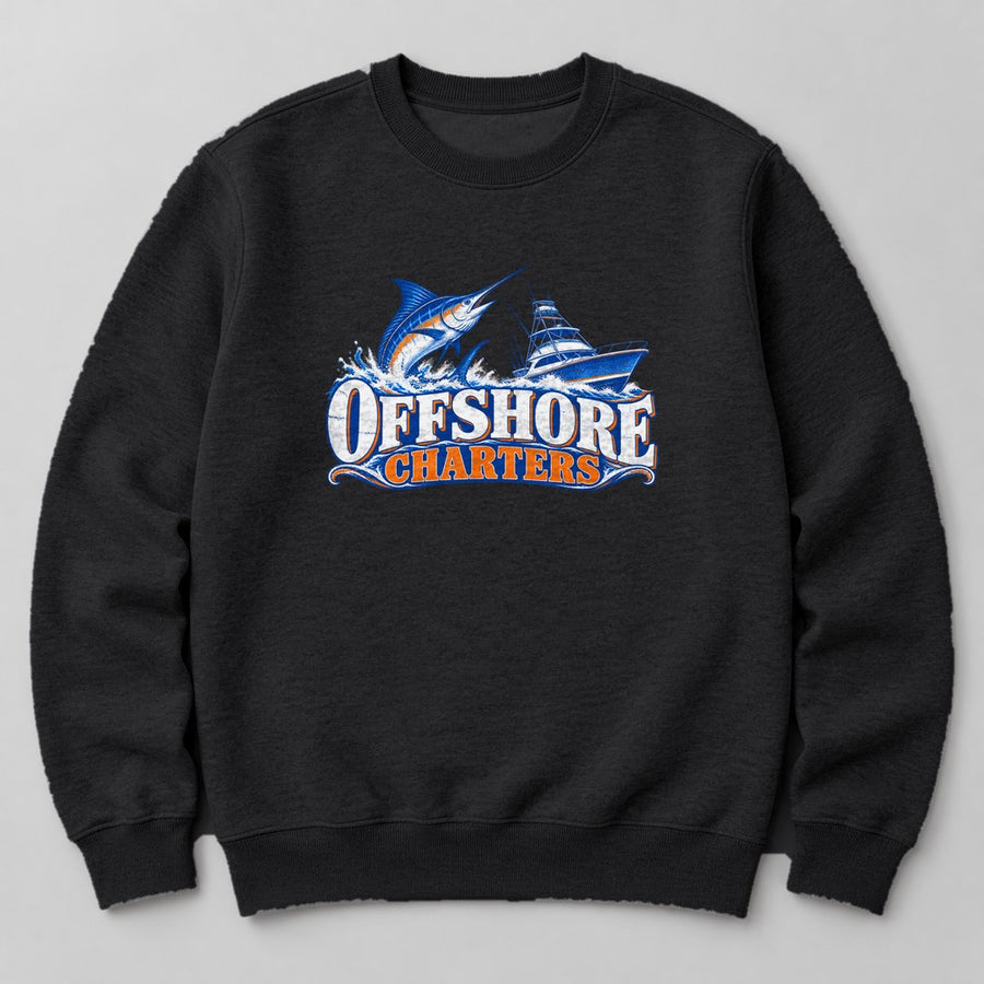 Offshore Charters Sweatshirt in Black