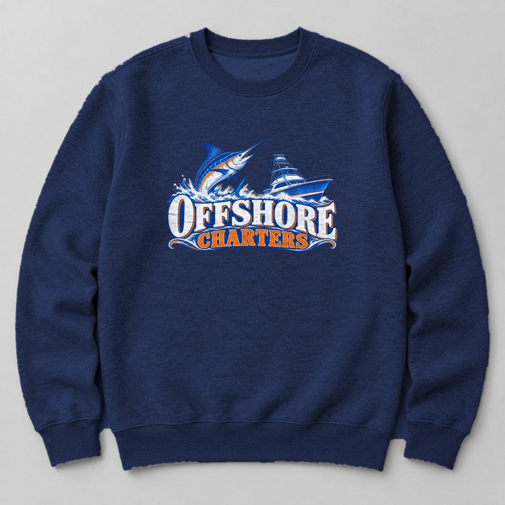 Offshore Charters Sweatshirt in Navy