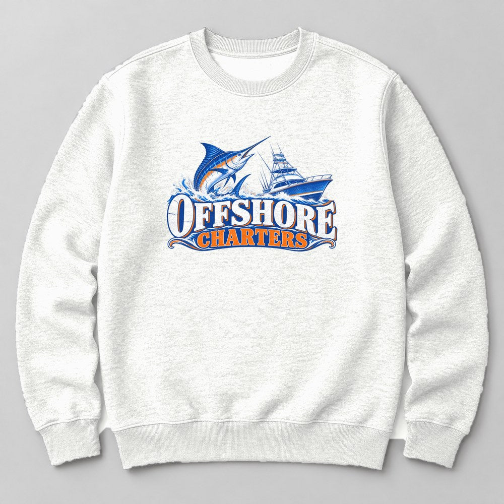 Offshore Charters Sweatshirt in White