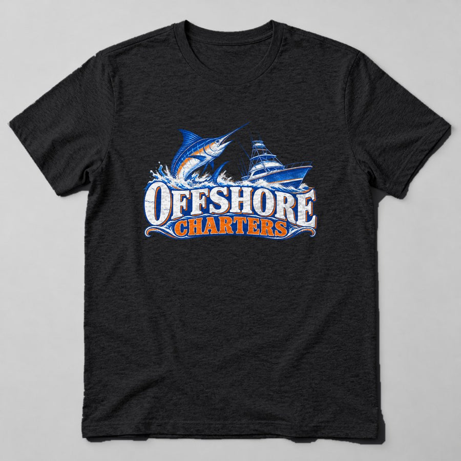 Offshore Charters T-Shirt in Black