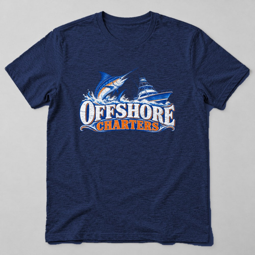 Offshore Charters T-Shirt in Navy