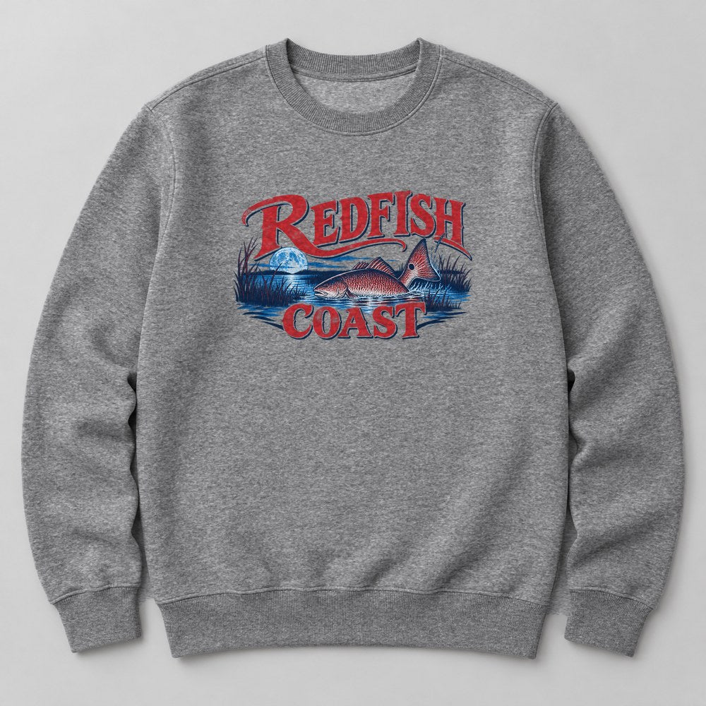 Redfish Coast Sweatshirt in Heather Grey