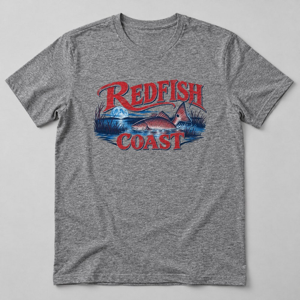 Redfish Coast T-Shirt in Heather Grey