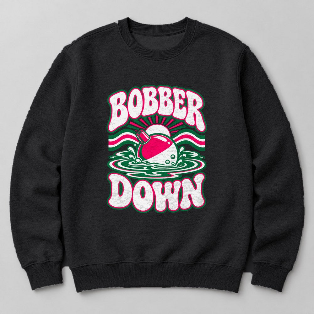 Bobber Down Sweatshirt in Black