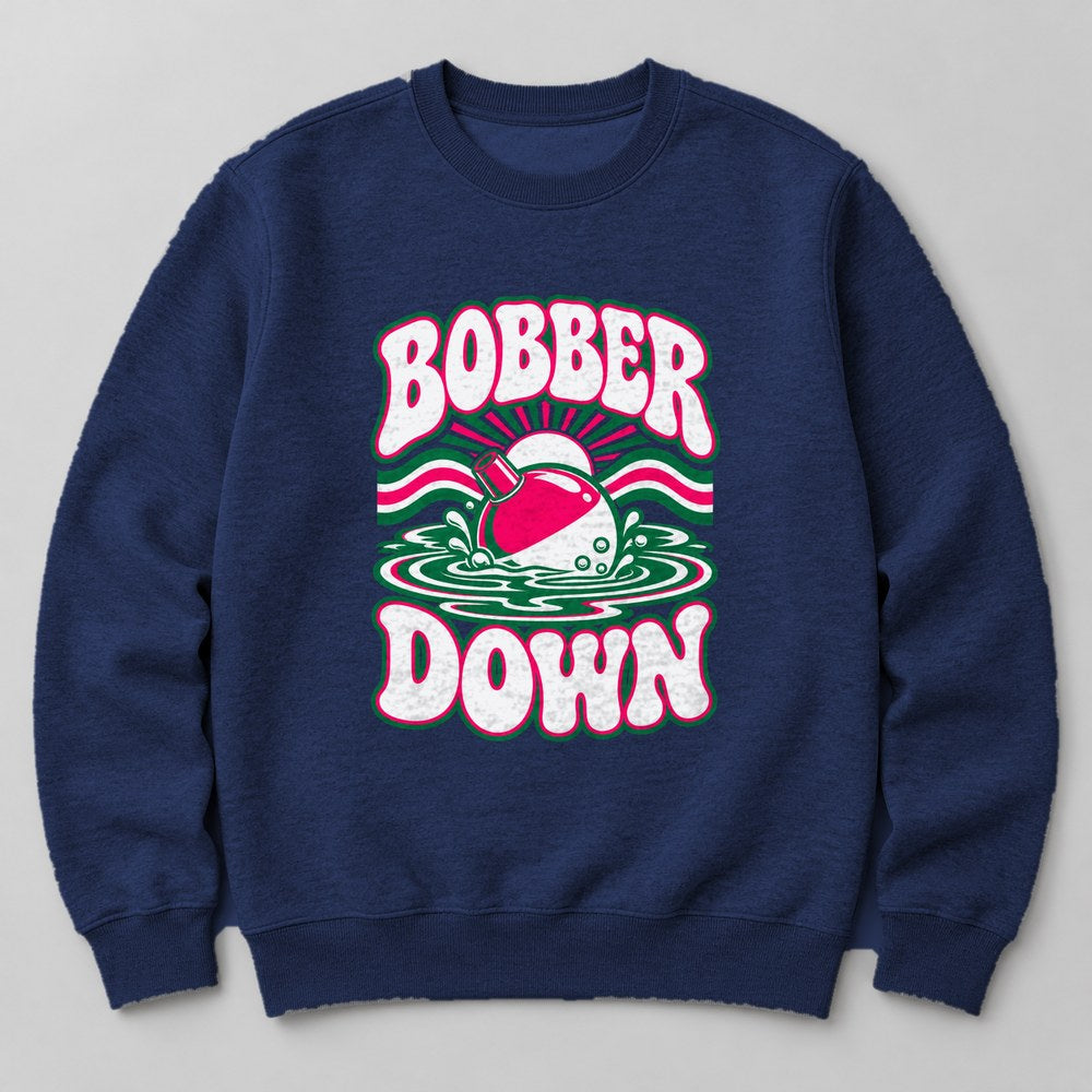 Bobber Down Sweatshirt in Navy