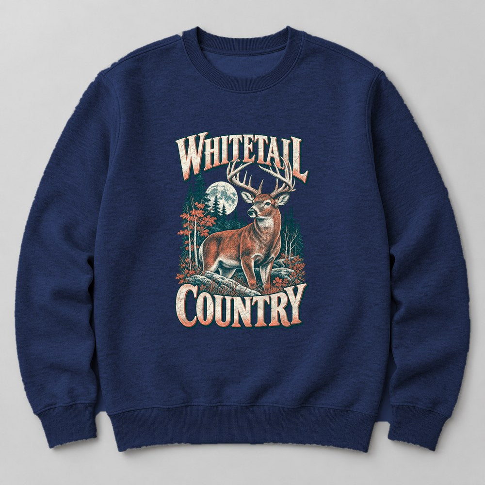 Whitetail Country Sweatshirt in Navy