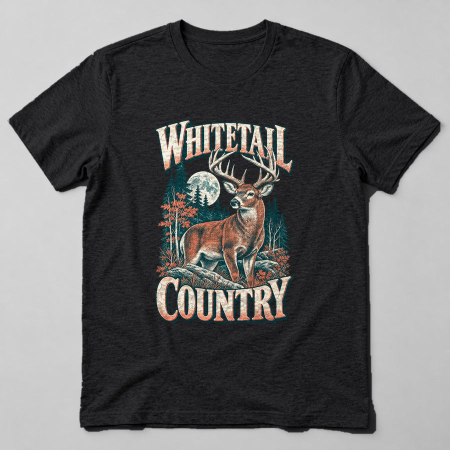 Whitetail Country T-Shirt in Black