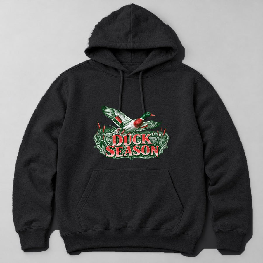 Duck Season Hoodie in Black