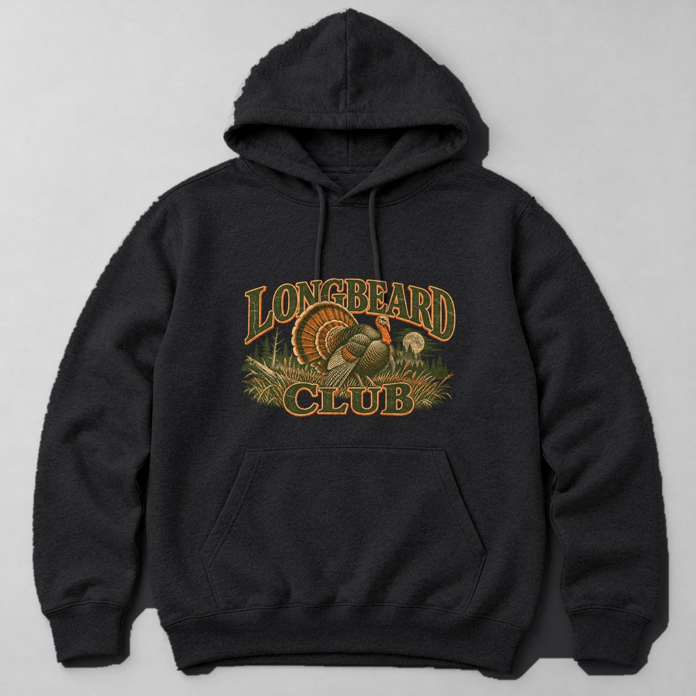 Longbeard Club Hoodie in Black