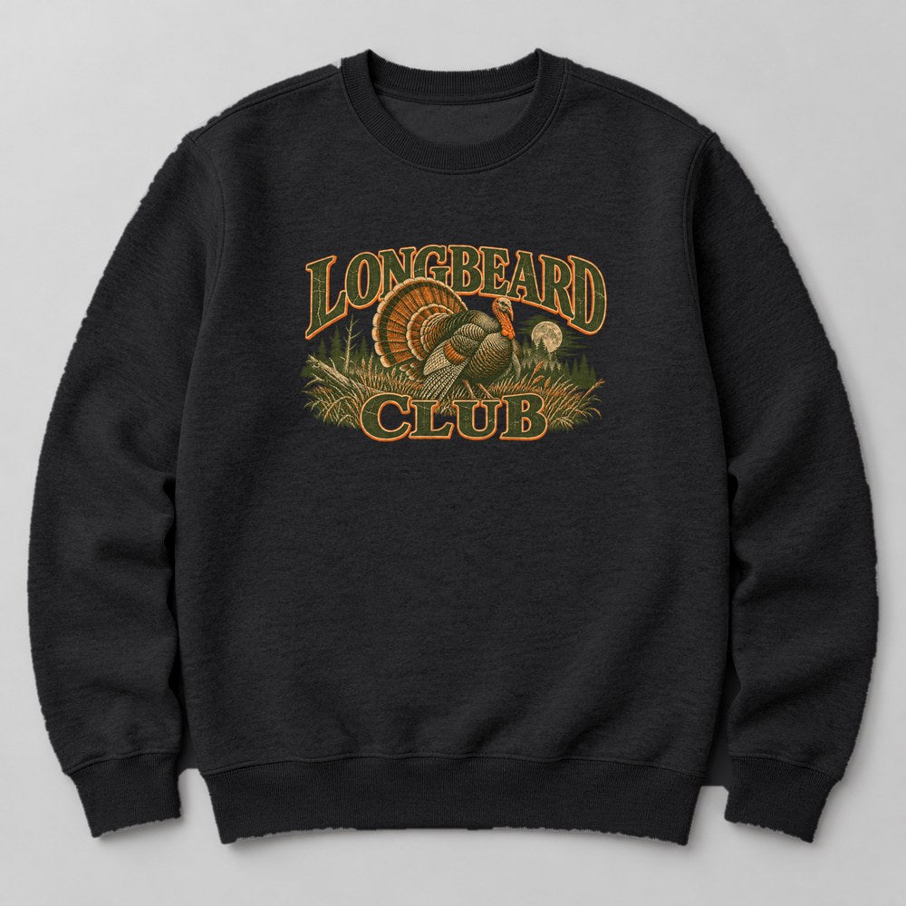 Longbeard Club Sweatshirt in Black