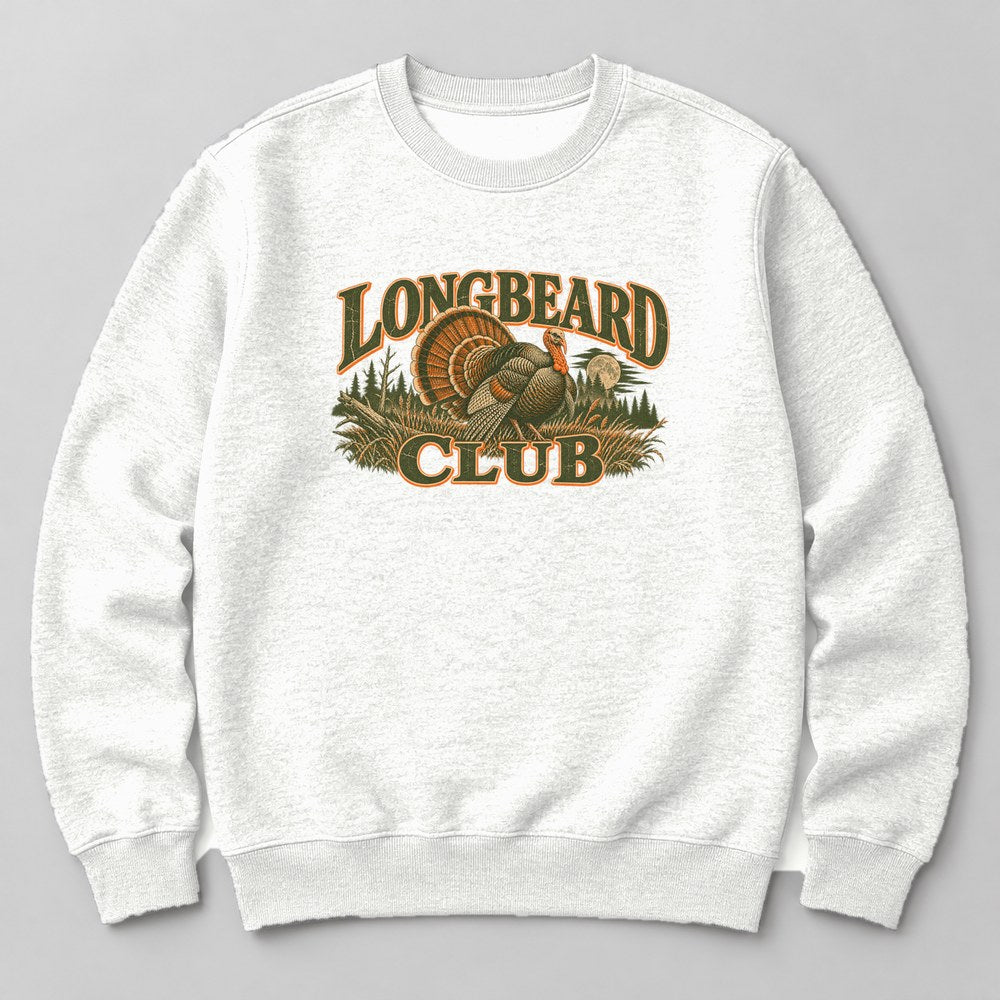 Longbeard Club Sweatshirt in White