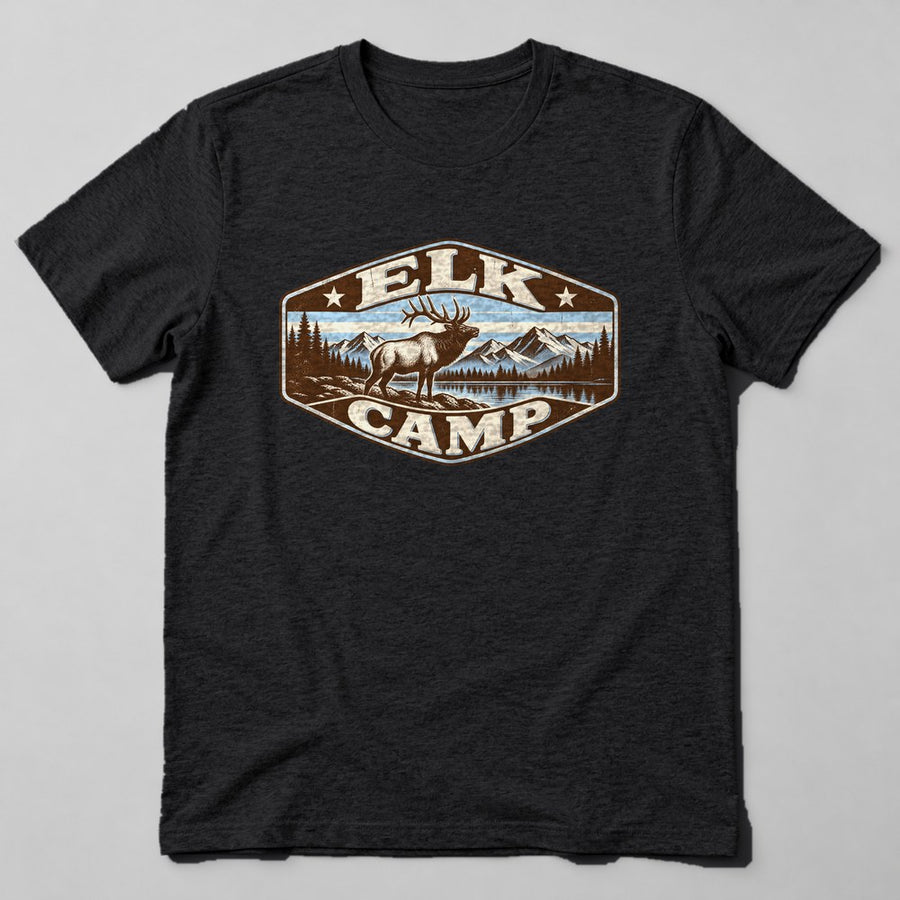 Elk Camp T-Shirt in Black