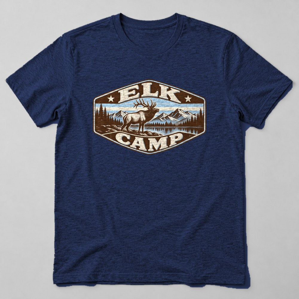 Elk Camp T-Shirt in Navy