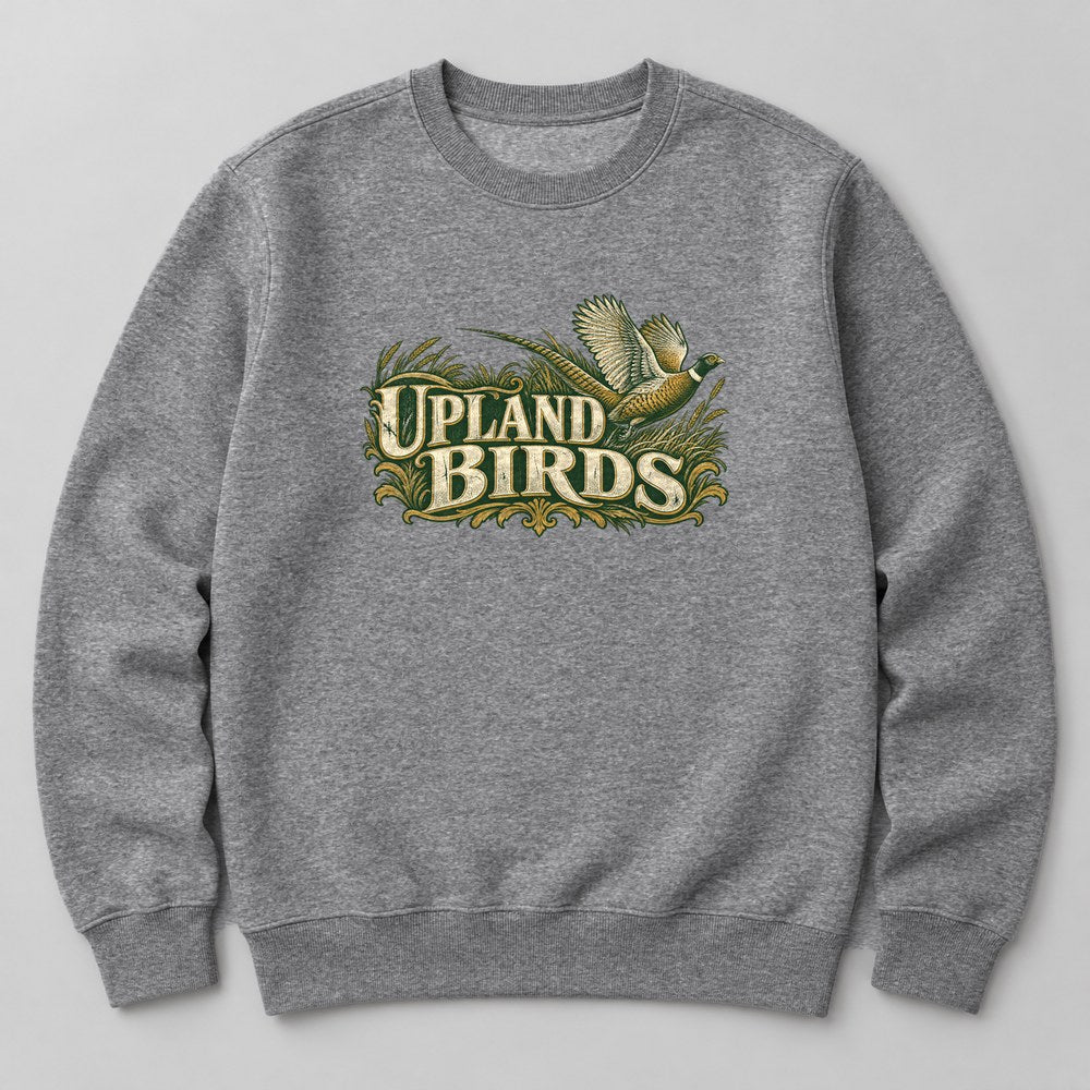 Upland Birds Sweatshirt in Heather Grey