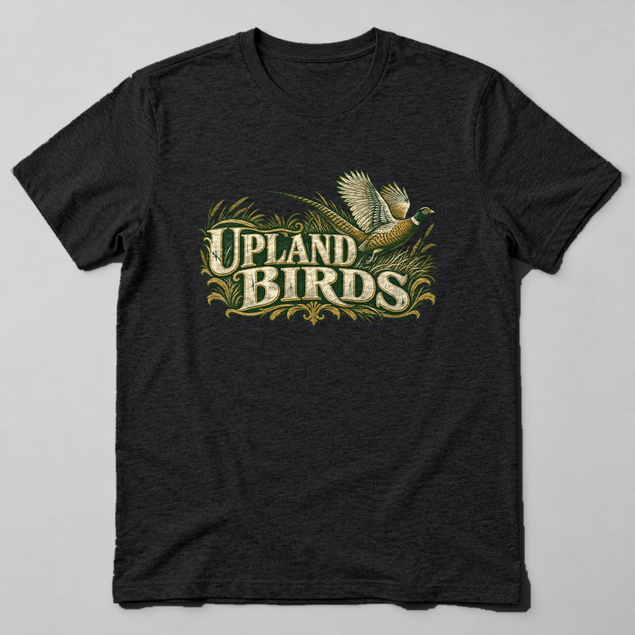 Upland Birds T-Shirt in Black