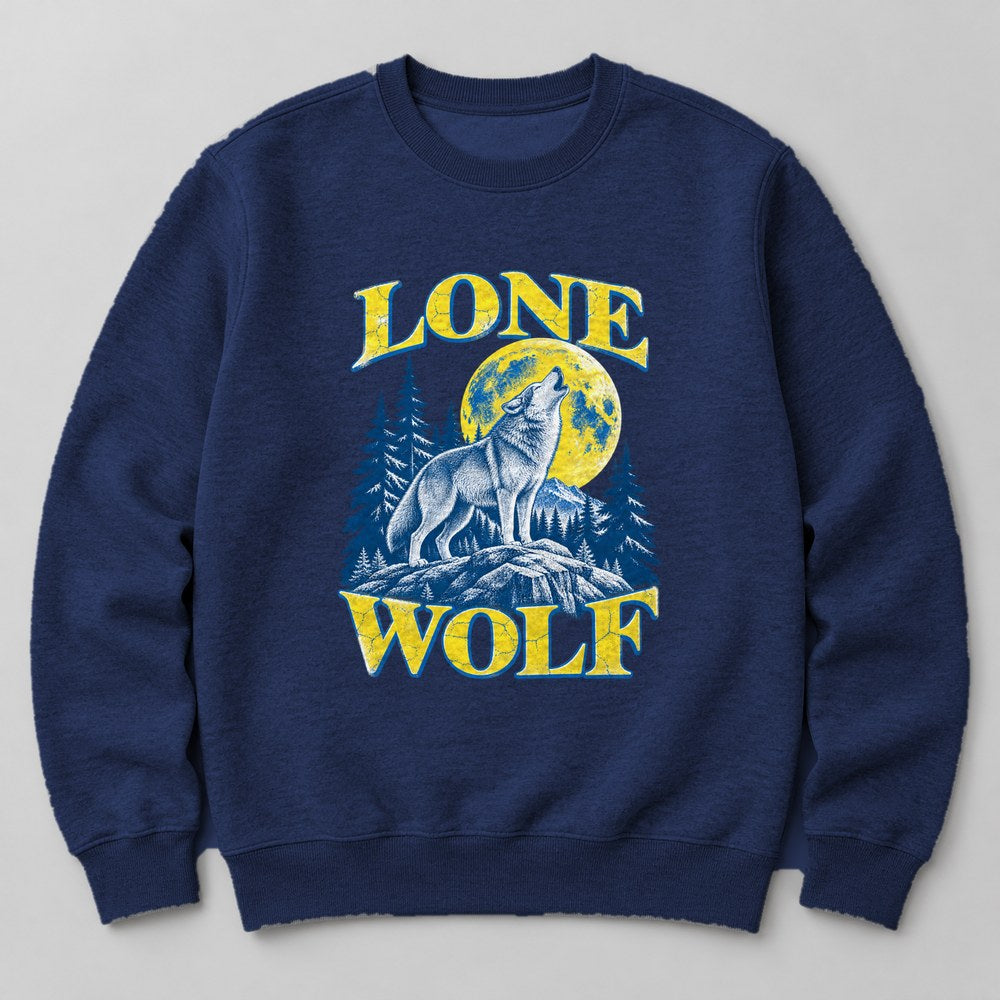 Lone Wolf Sweatshirt in Navy