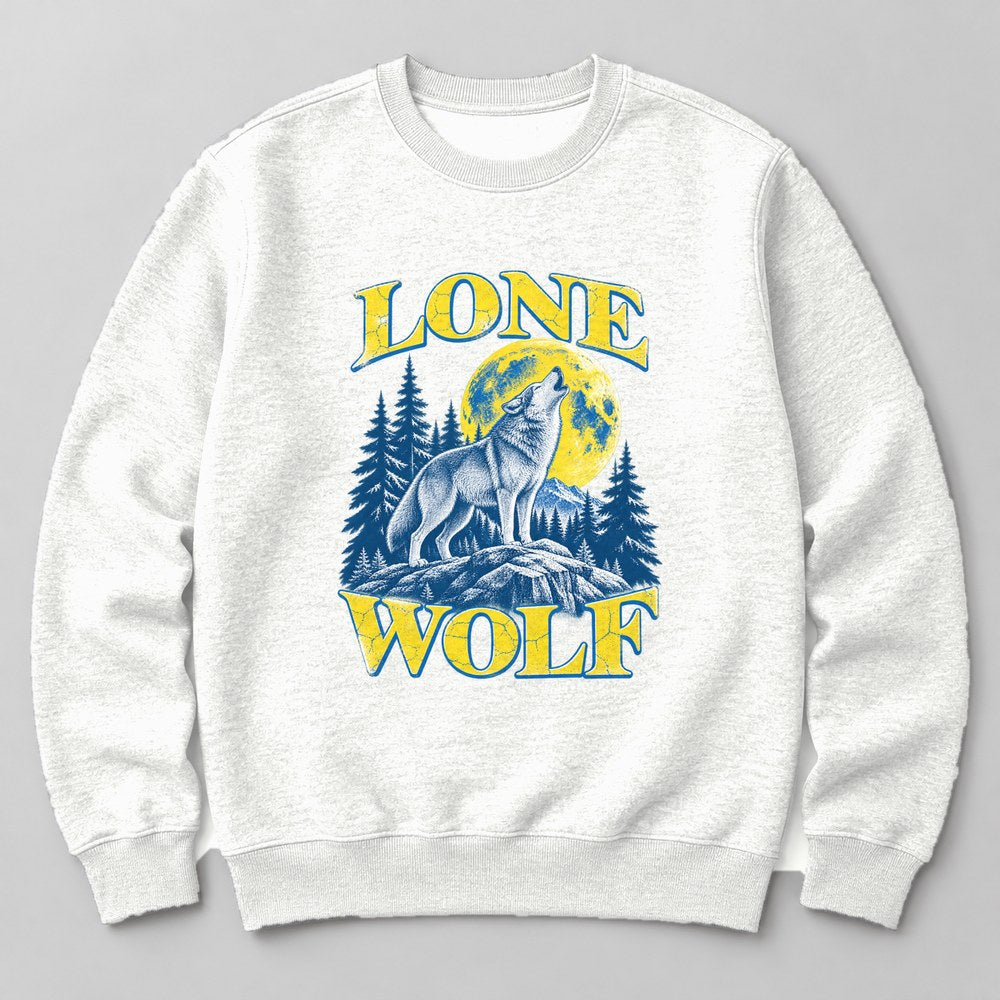 Lone Wolf Sweatshirt in White