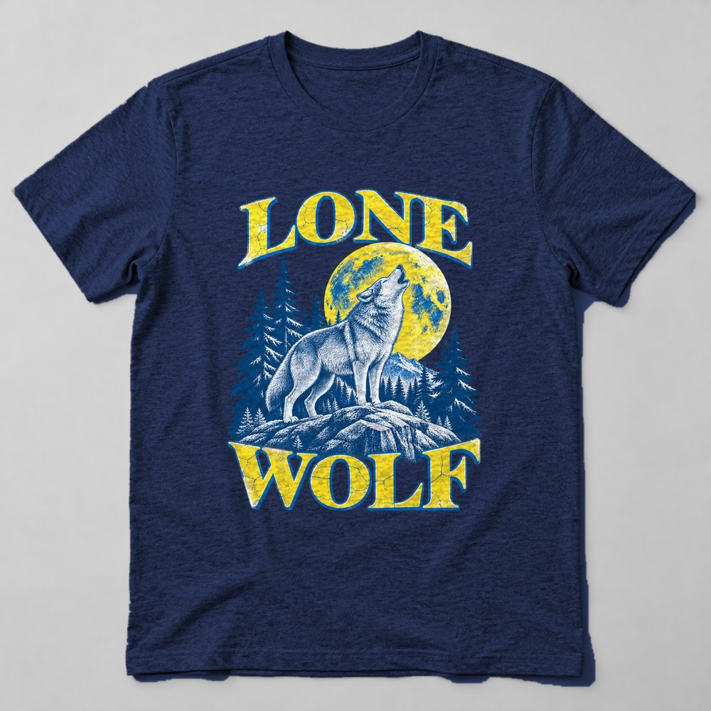 Lone Wolf T-Shirt in Navy