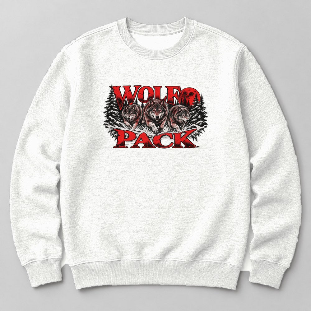 Wolf Pack Sweatshirt in White