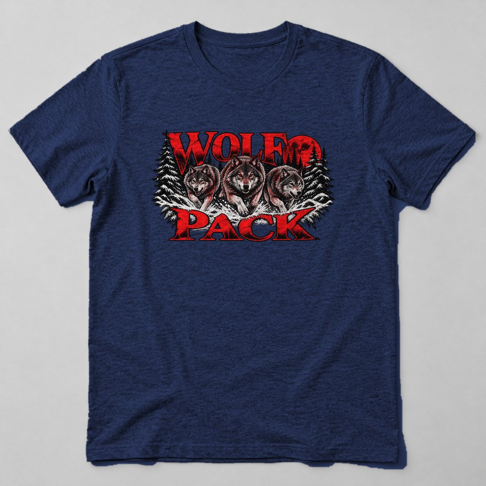 Wolf Pack T-Shirt in Navy