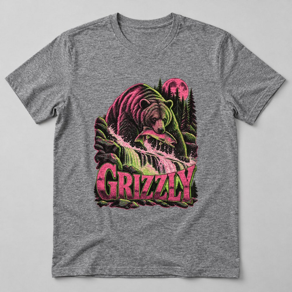Grizzly T-Shirt in Heather Grey