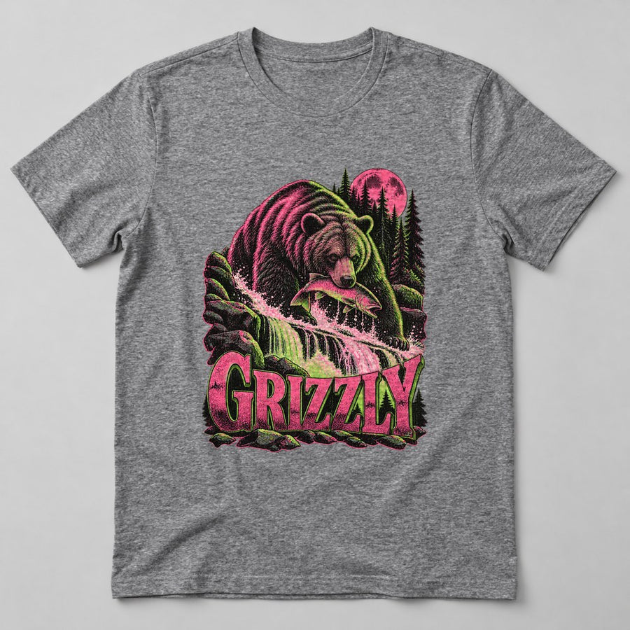 Grizzly T-Shirt in Heather Grey