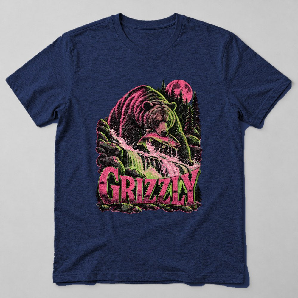 Grizzly T-Shirt in Navy