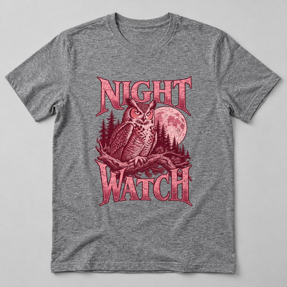 Night Watch T-Shirt in Heather Grey