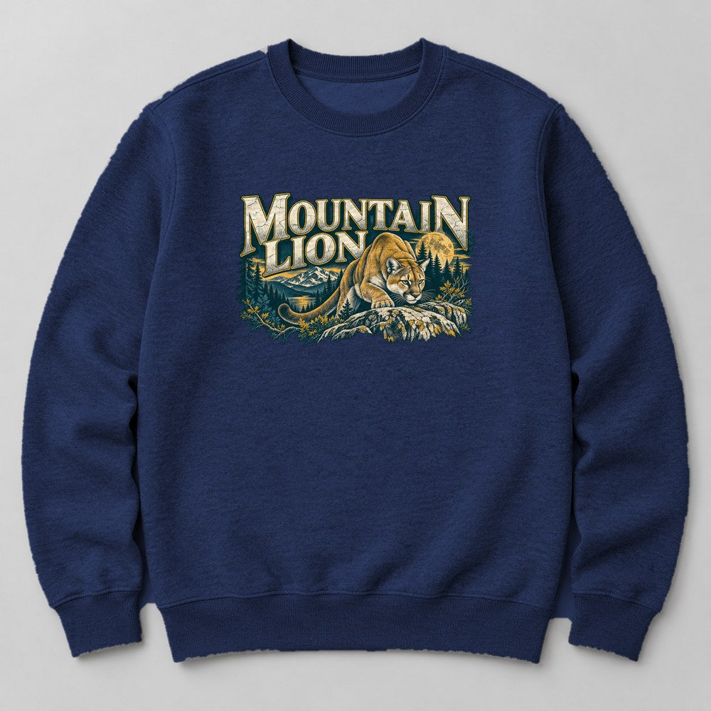 Mountain Lion Sweatshirt in Navy
