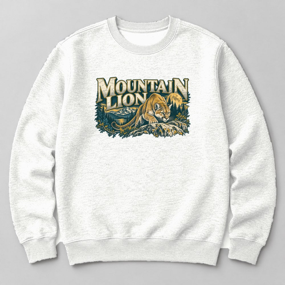 Mountain Lion Sweatshirt in White