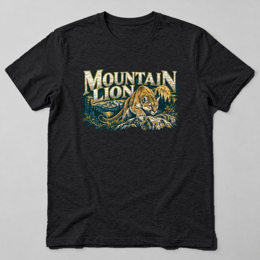 Mountain Lion T-Shirt in Black