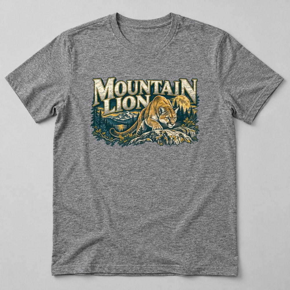 Mountain Lion T-Shirt in Heather Grey