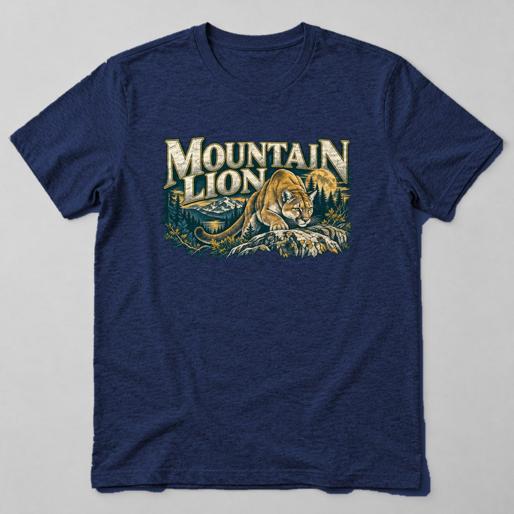 Mountain Lion T-Shirt in Navy